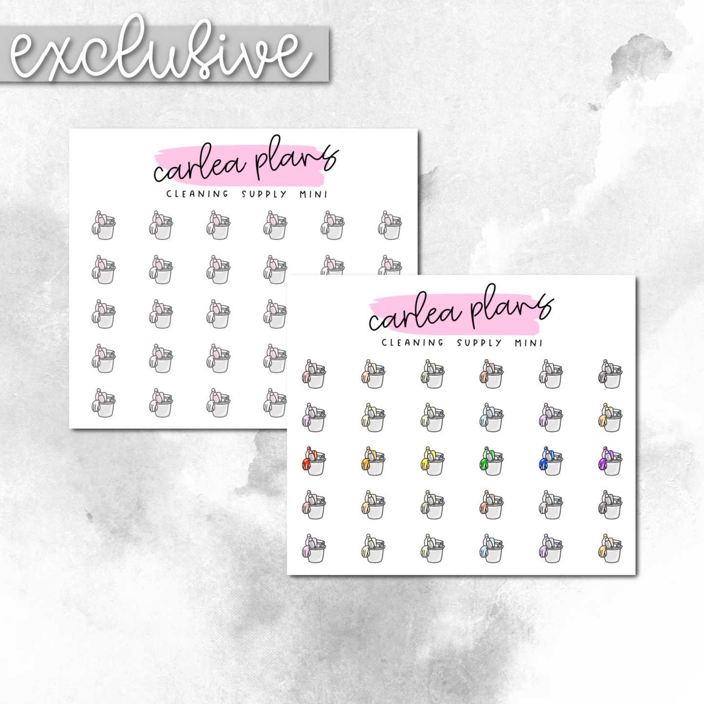 Cleaning Supplies Mini Icons