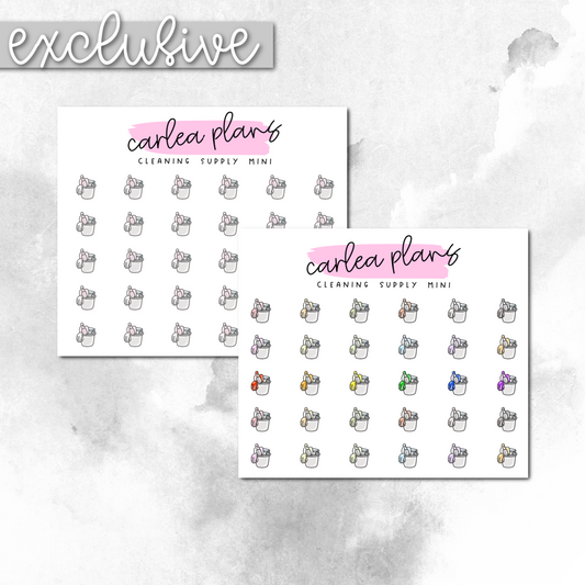 Cleaning Supplies Mini Icons