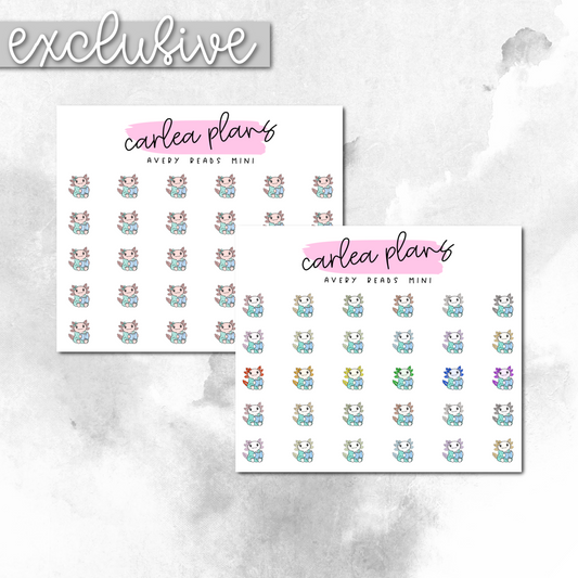 Avery Reads Mini Icons