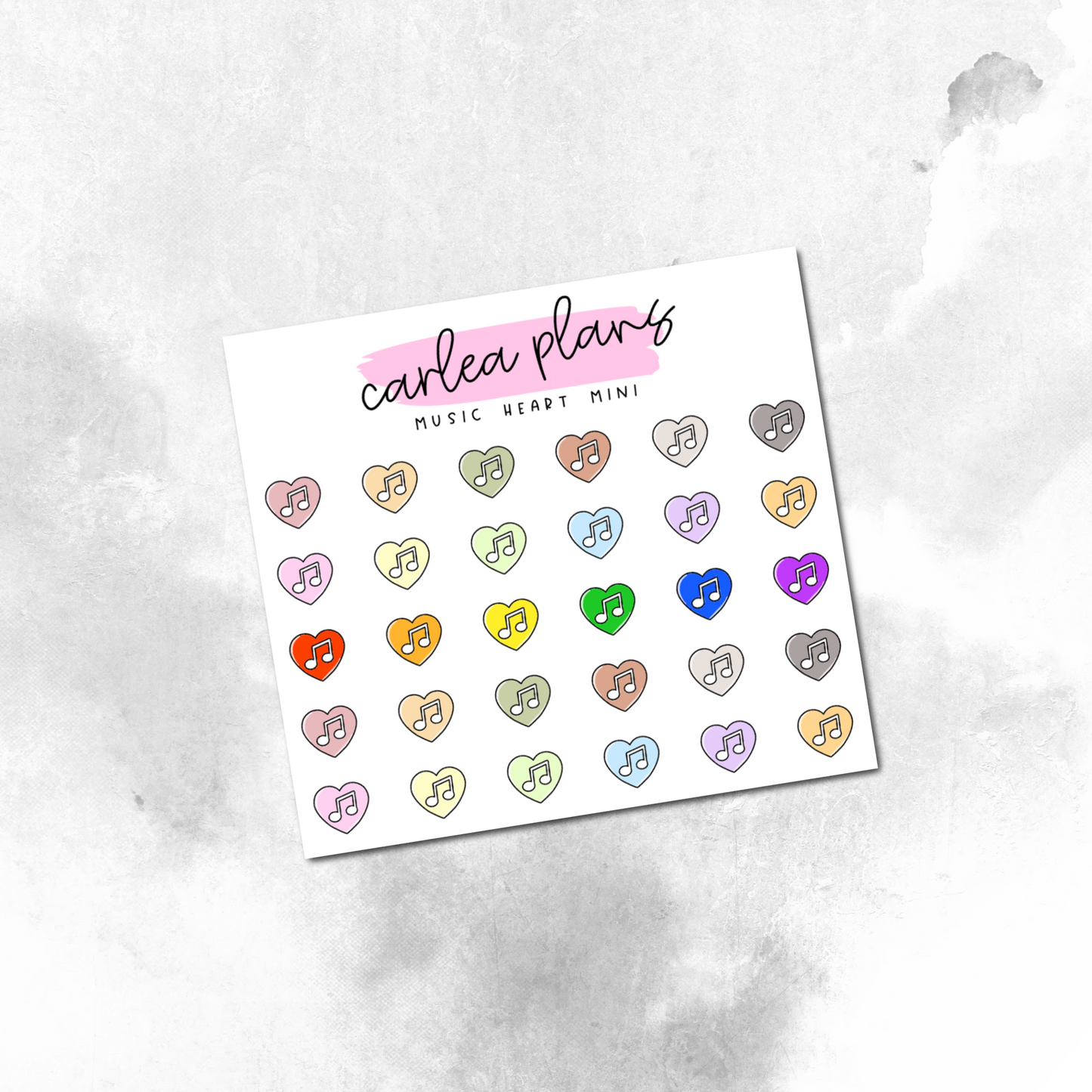 Music Heart Mini Icons
