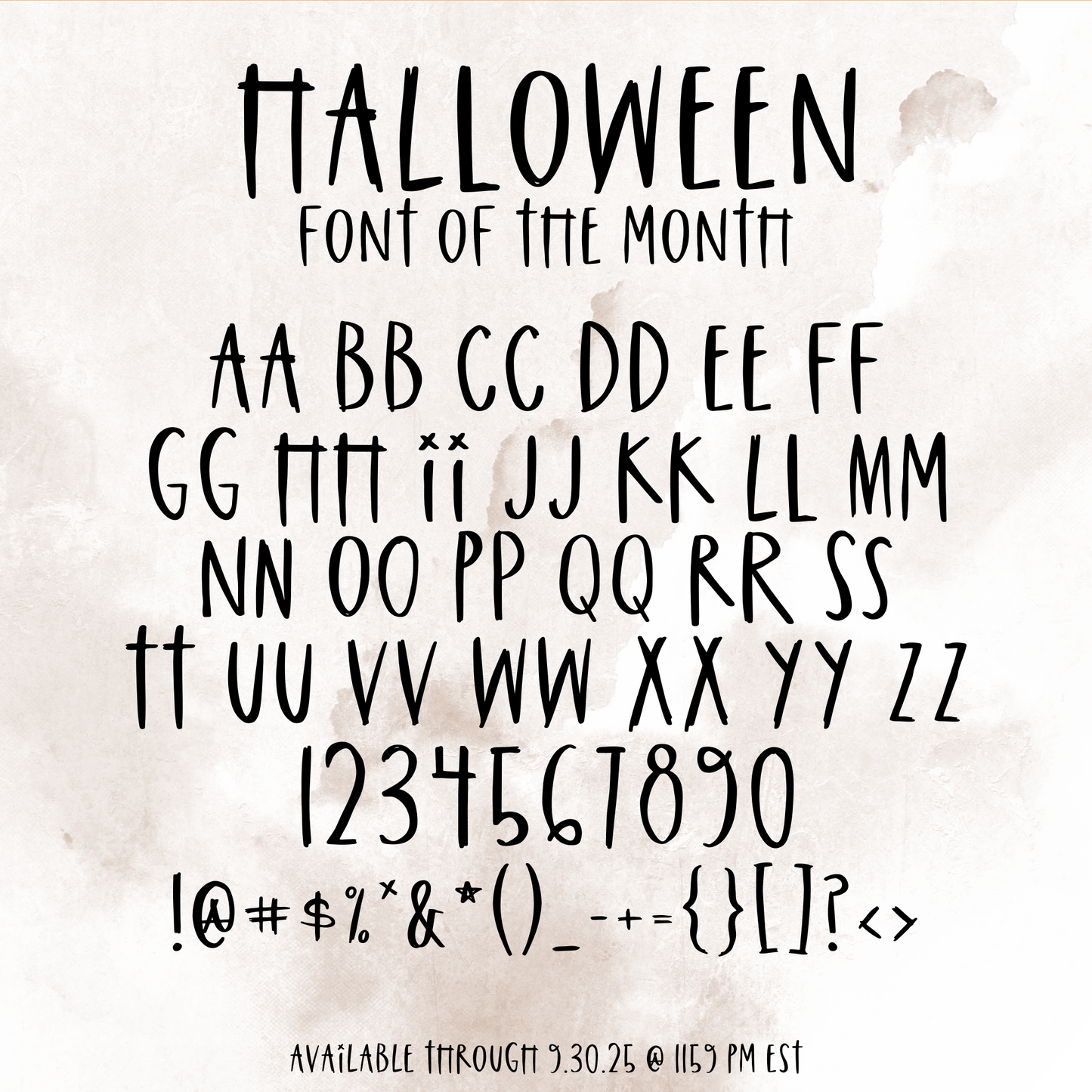 Halloween Font of the Month - 28 Variety Custom Scripts *PLEASE READ DESCRIPTION*