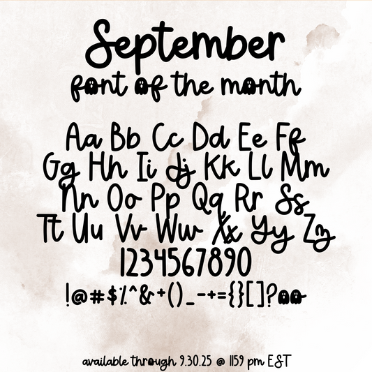 Font of the Month Custom Scripts