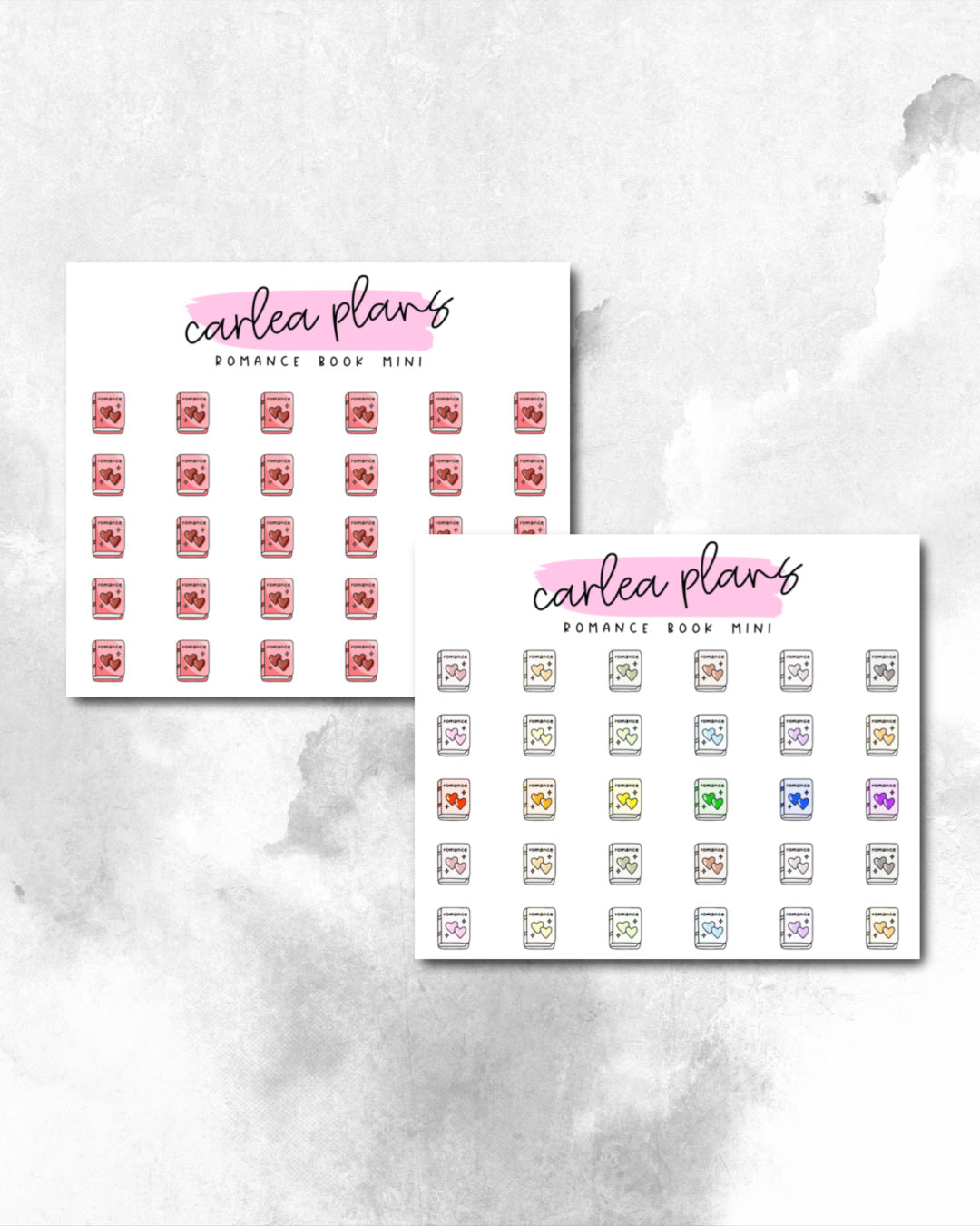 Romance Book Mini Icons