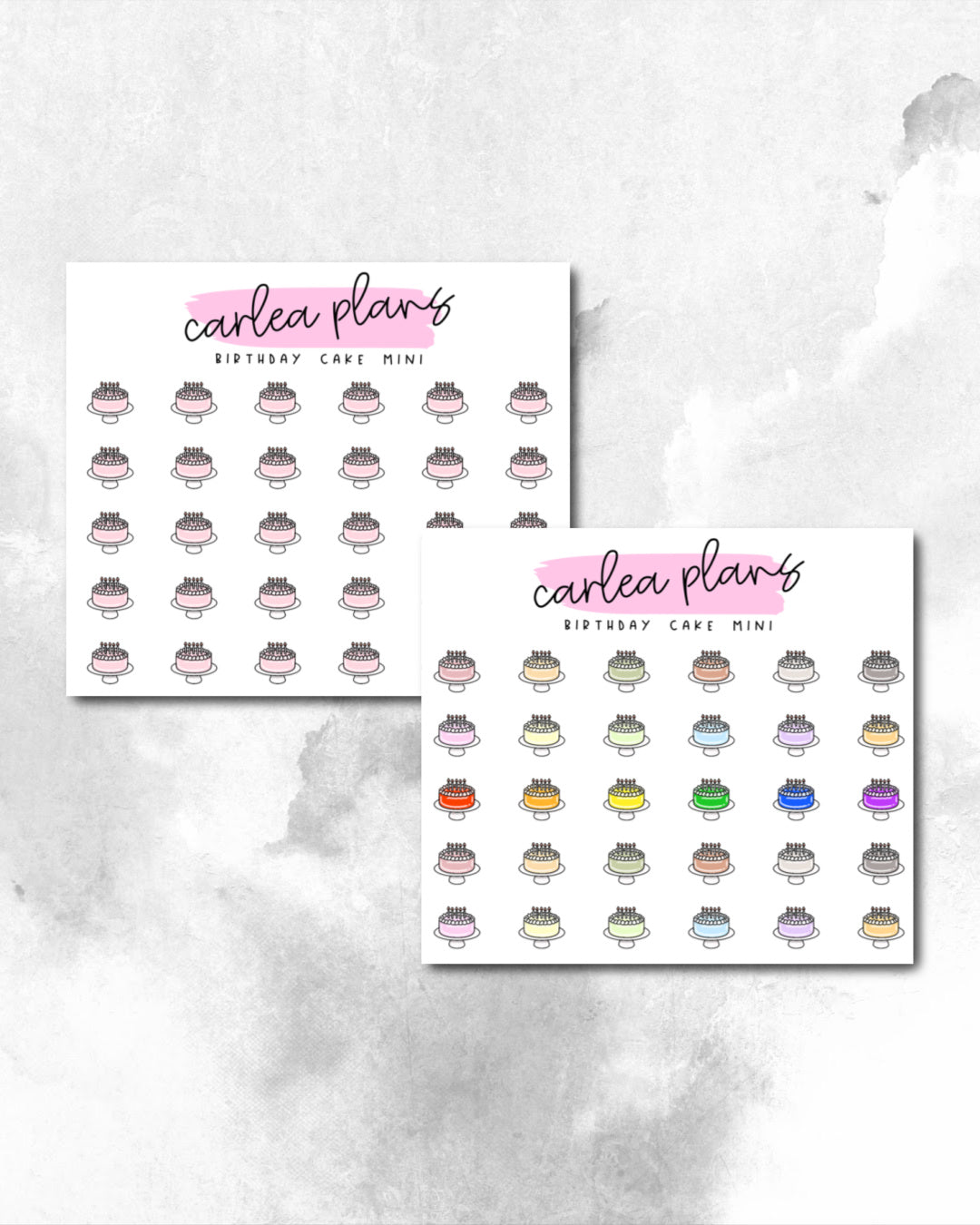 Birthday Cake Mini Icons