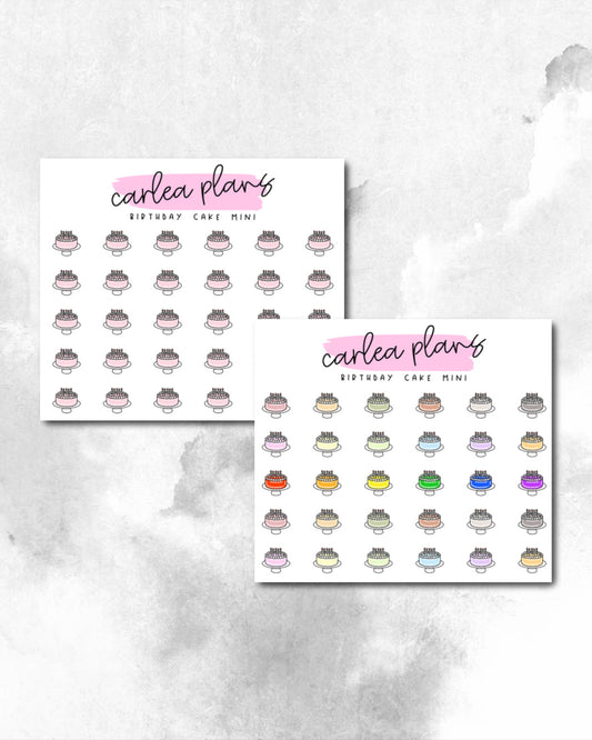 Birthday Cake Mini Icons