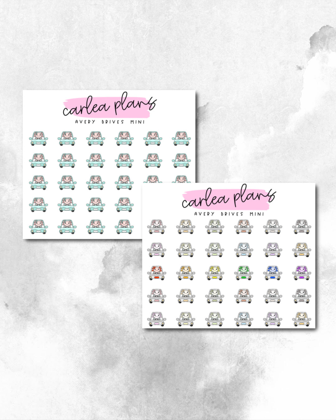 Avery Drives Mini Icons | Character Icons