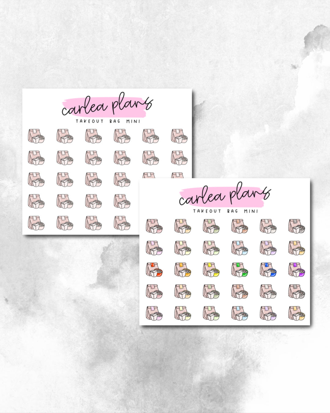 Takeout Bag Mini Icons