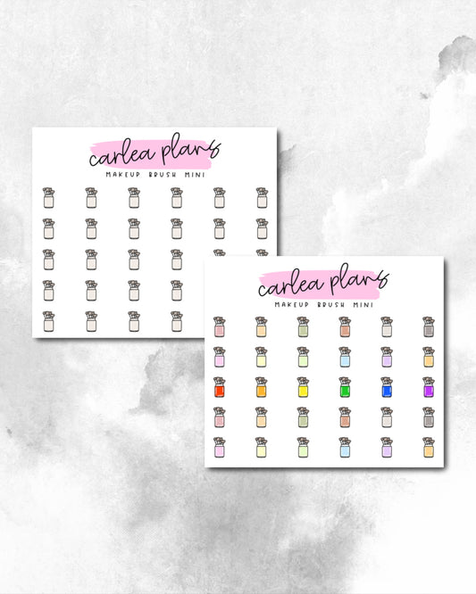 Makeup Brush Mini Icons