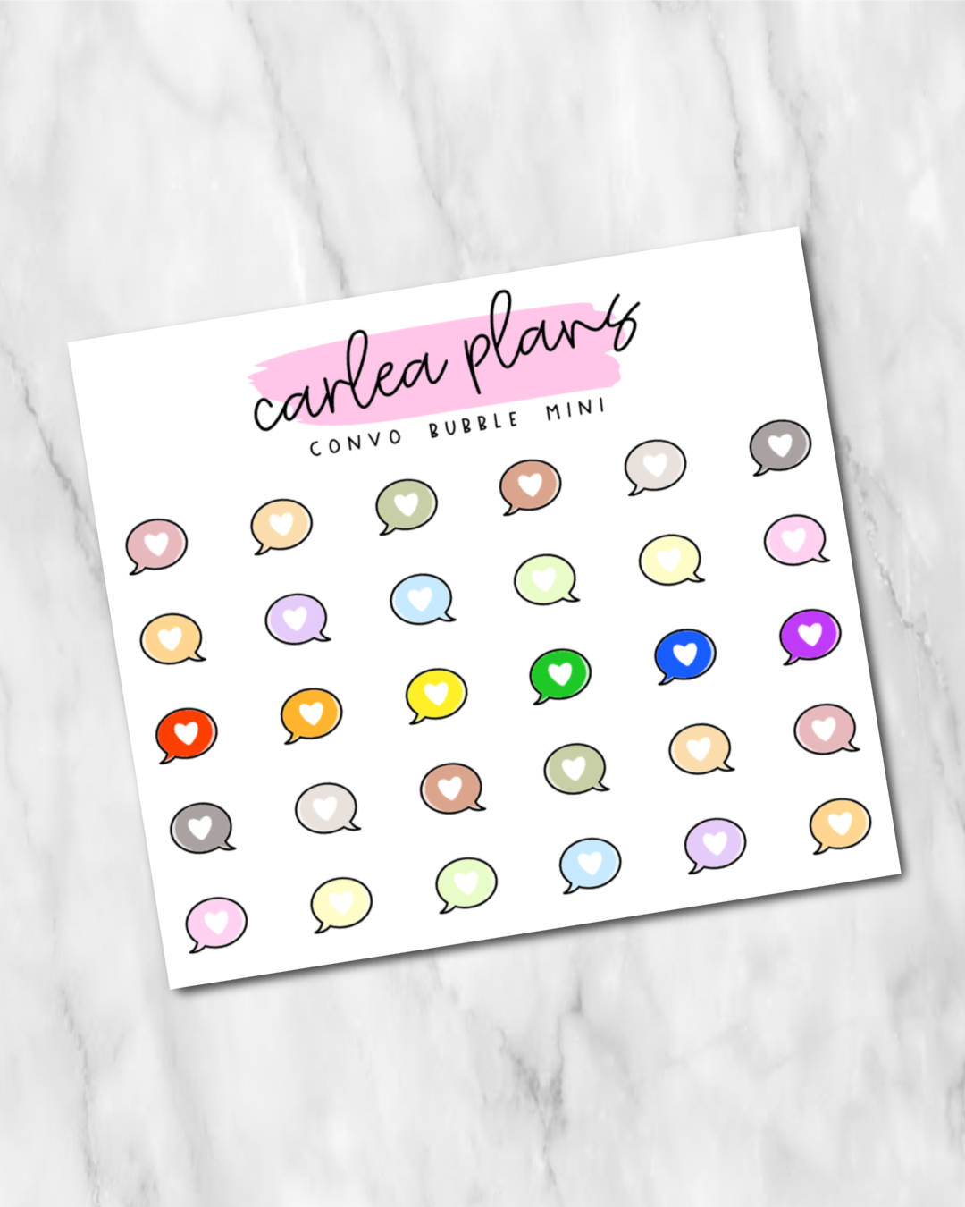 Convo Bubble Mini Icons