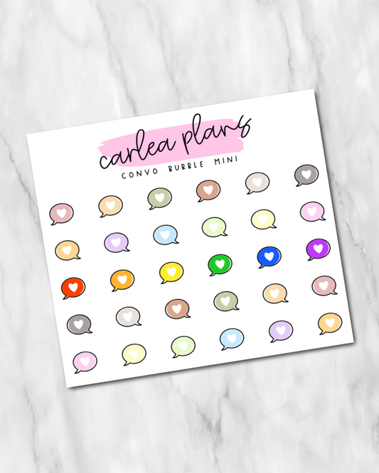 Convo Bubble Mini Icons