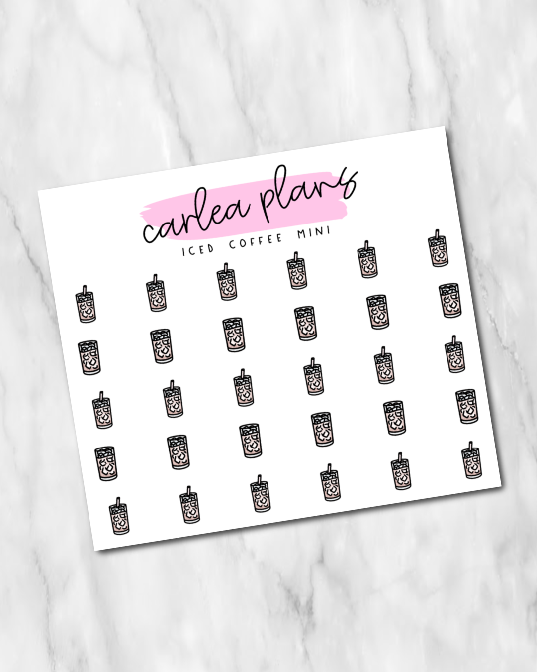 Iced Coffee Mini Icons