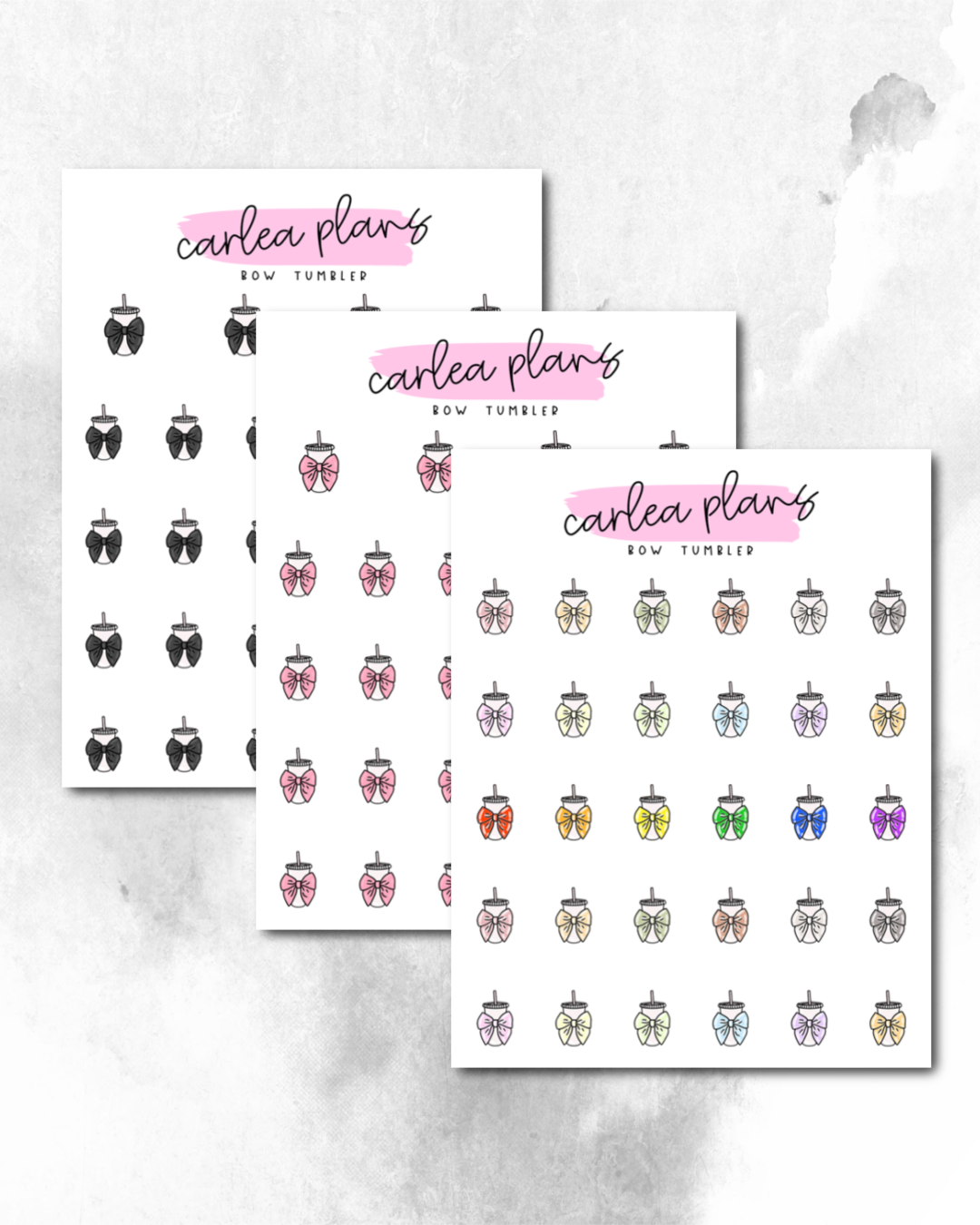 Bow Tumbler Icons