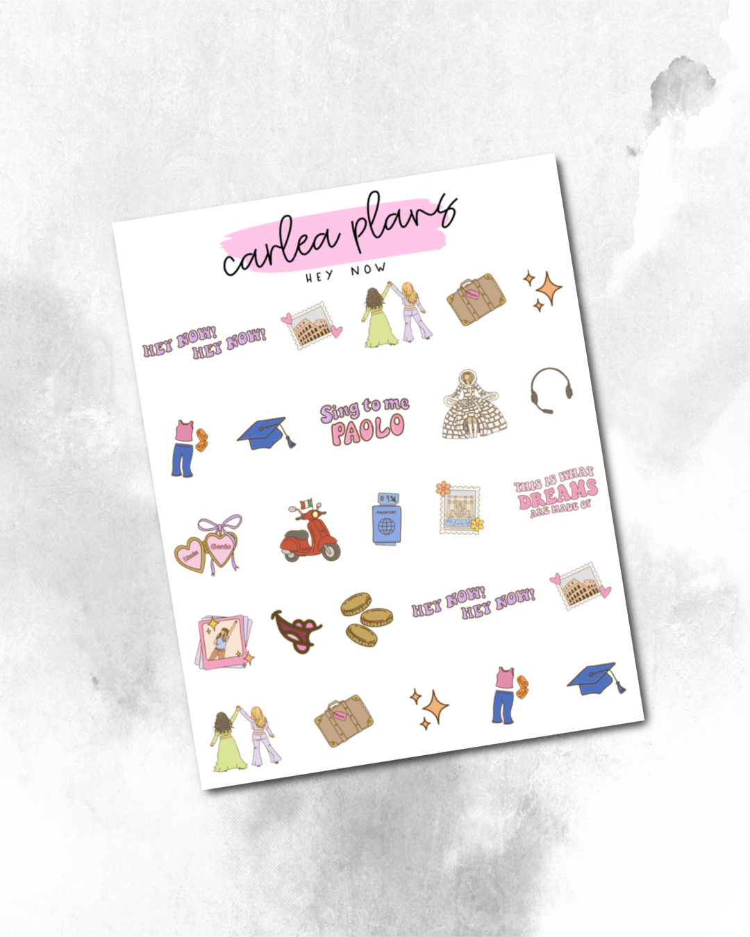 Hey Now Deco Icons