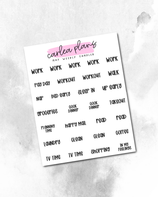 Font of the Month Week Sampler Scripts