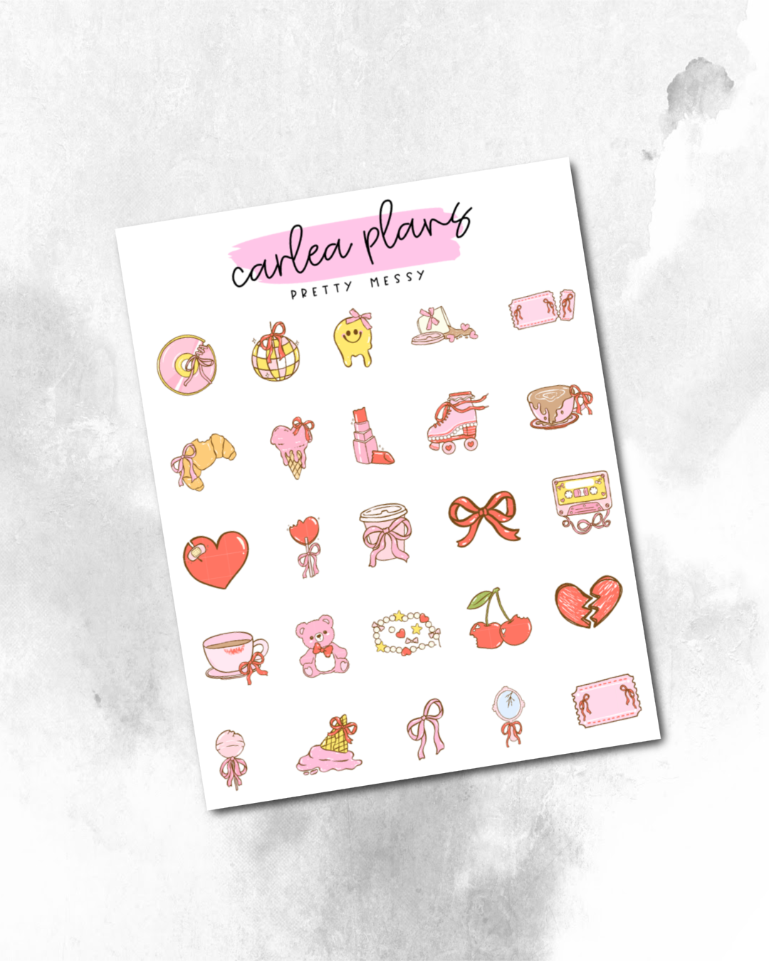 Pretty Messy Deco Icons