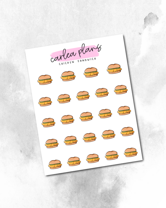 Chicken Sandwich Icons