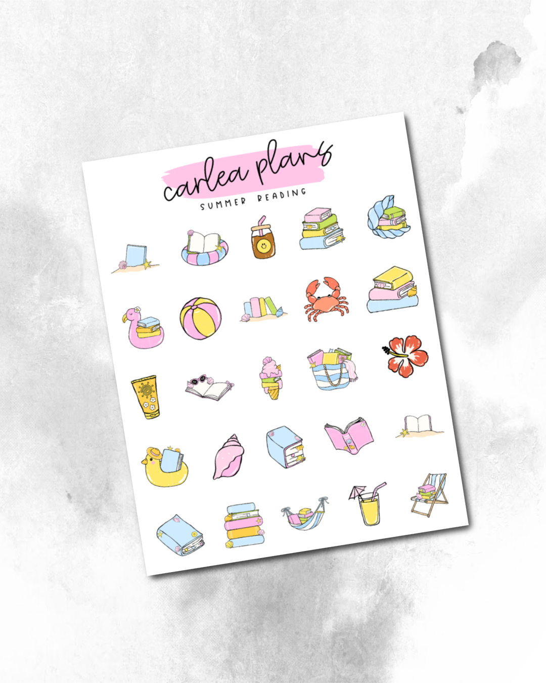 Summer Reading Deco Icons