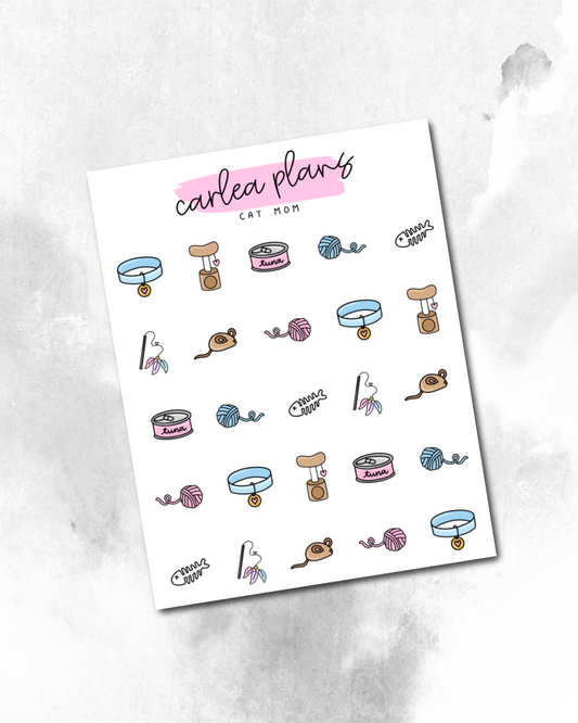 Cat Mom Deco Icons
