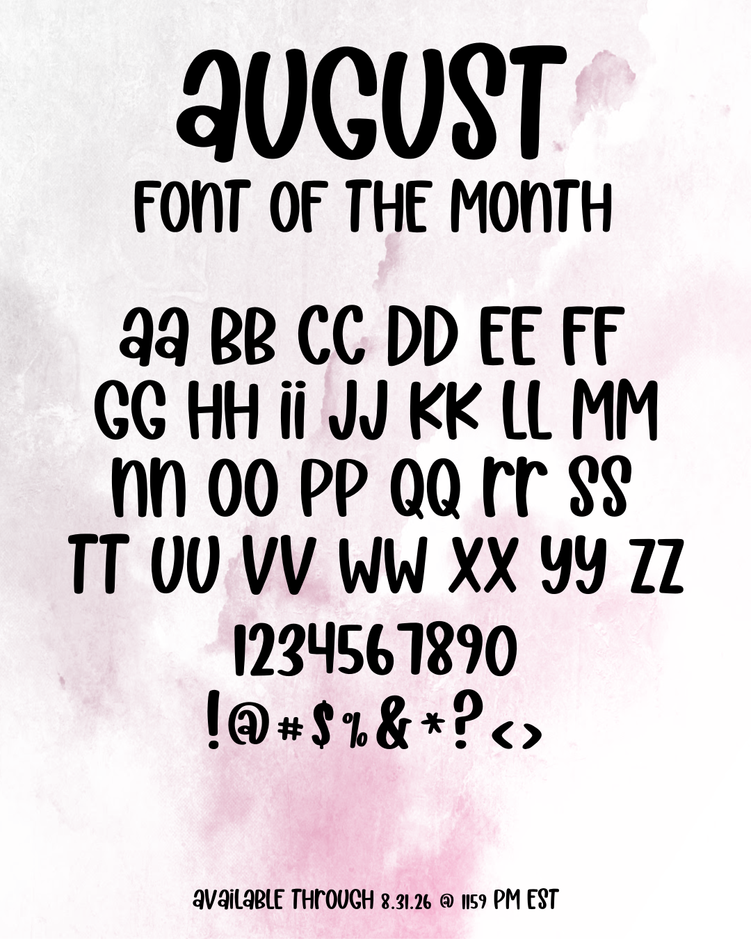 Font of the Month Custom Scripts