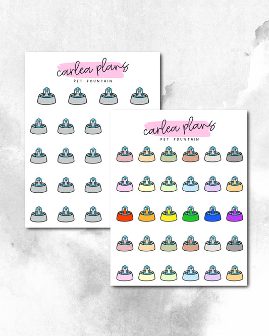 Pet Fountain Icons