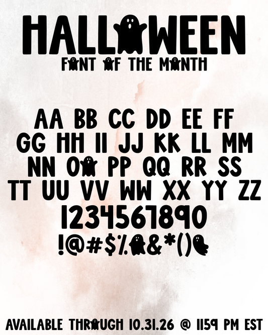 Halloween Font - 28 Variety Custom Scripts *PLEASE READ DESCRIPTION*