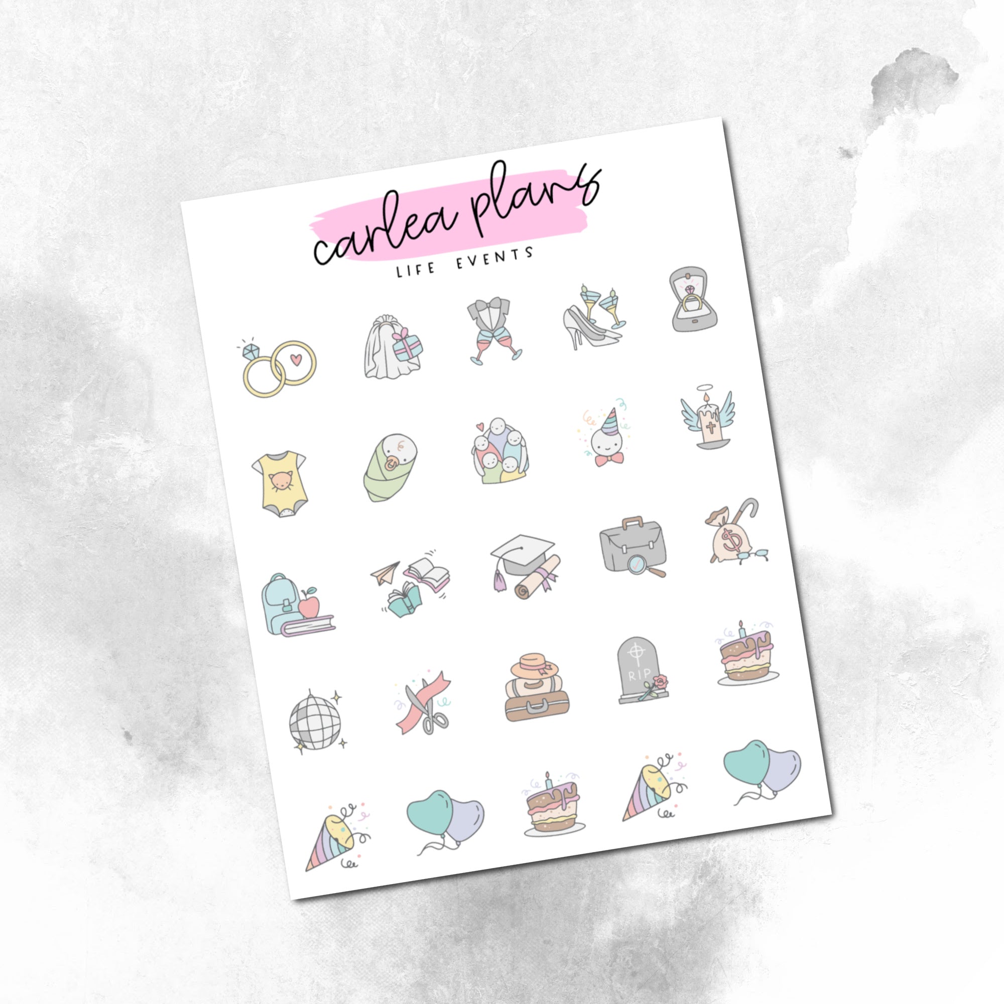 Life Event Icons – CarleaPlans