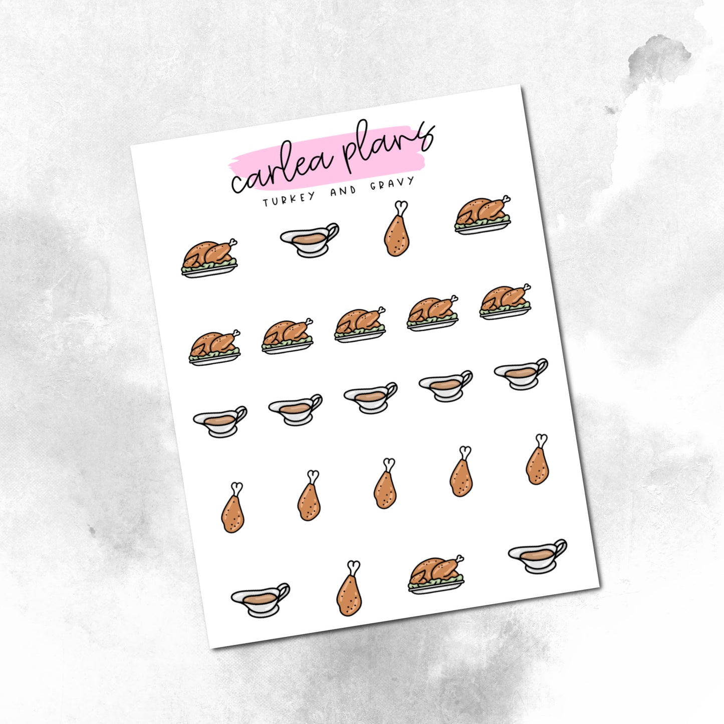 Turkey & Gravy Icons