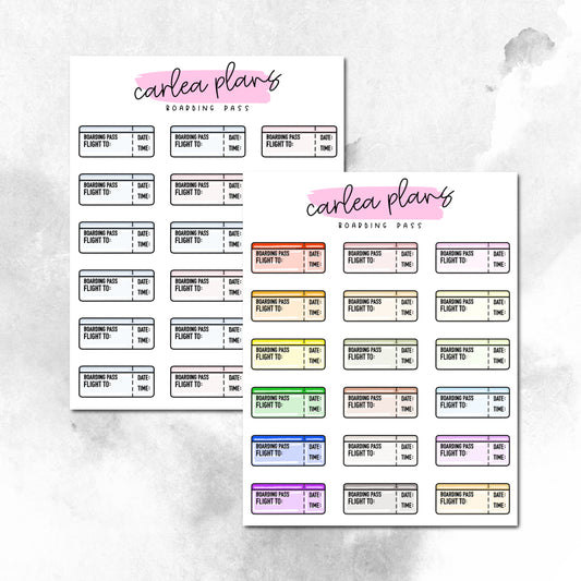 Boarding Pass Icons