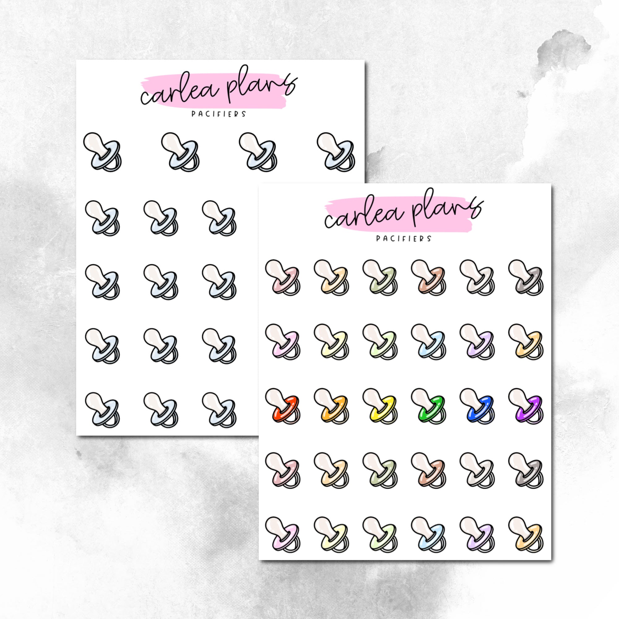 Color Pacifier Icon Pacifier Icons – CarleaPlans