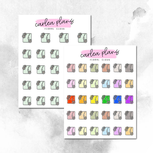 Floral Cloud Icons