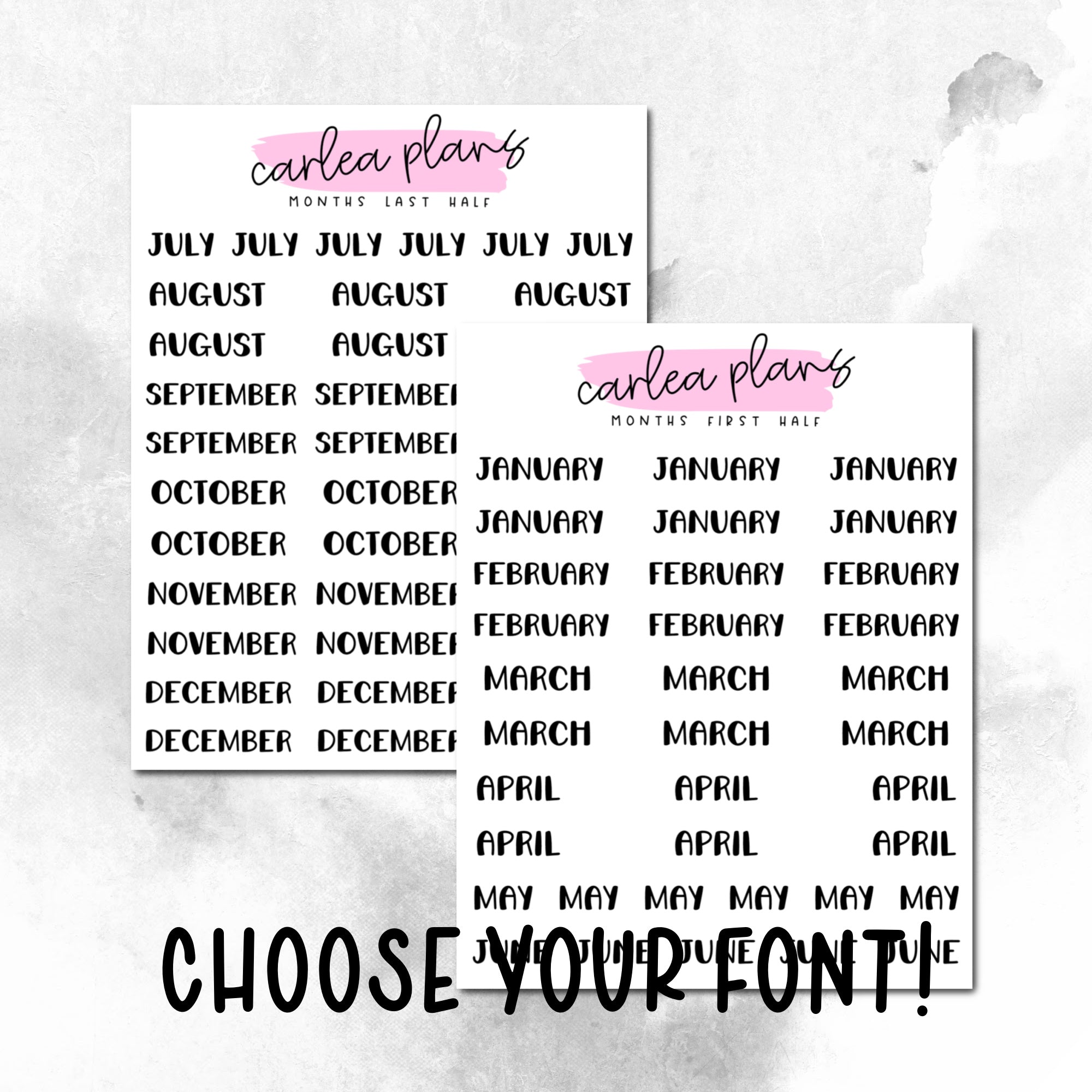 Month Scripts – CarleaPlans