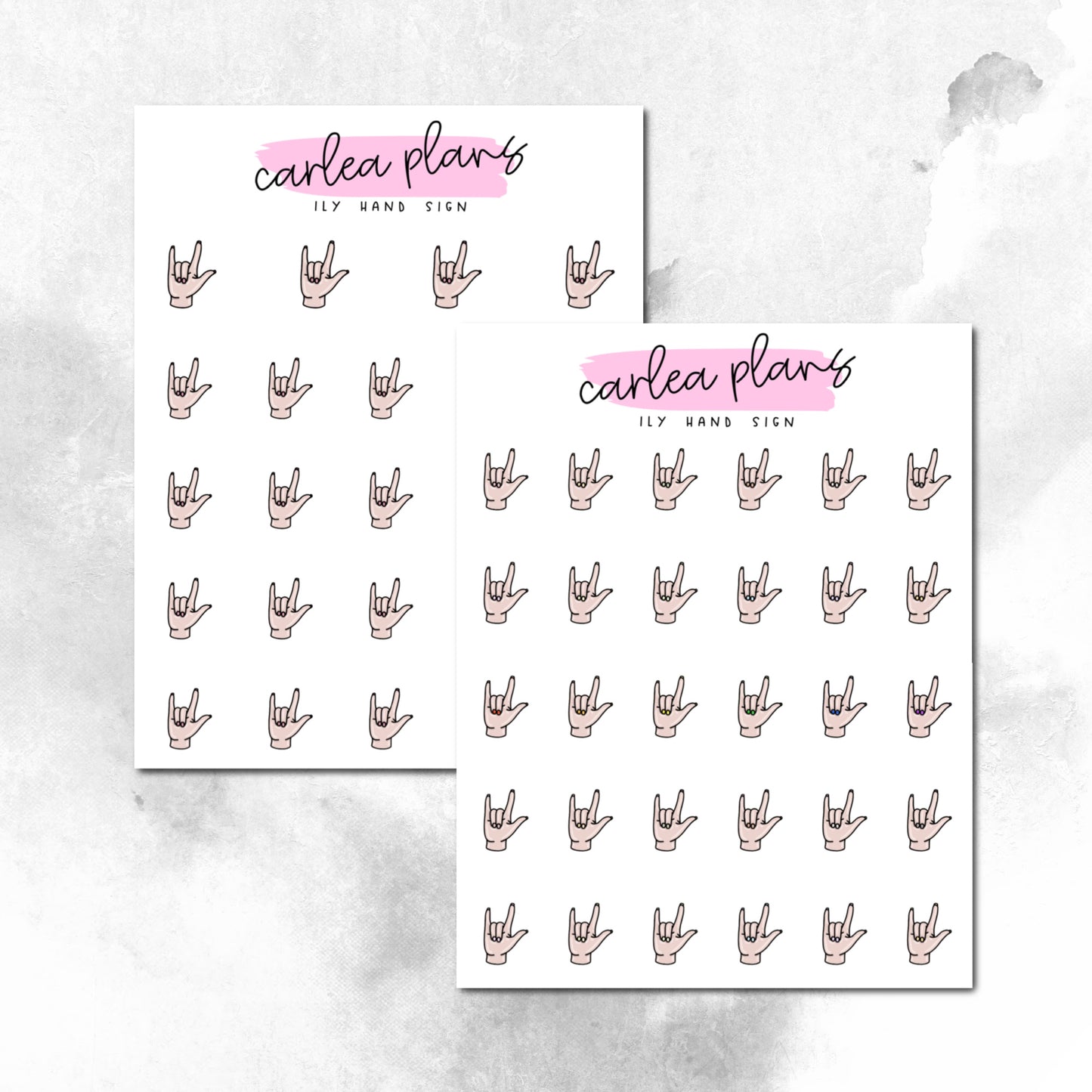 I Love You Hand Sign Icons