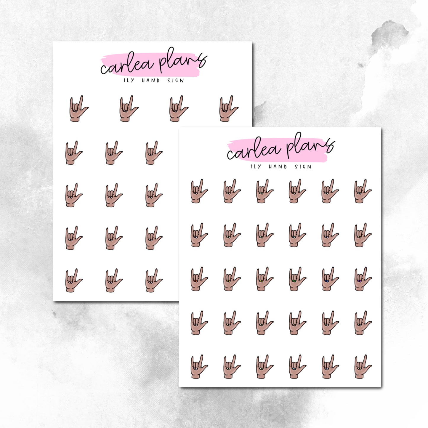 I Love You Hand Sign Icons