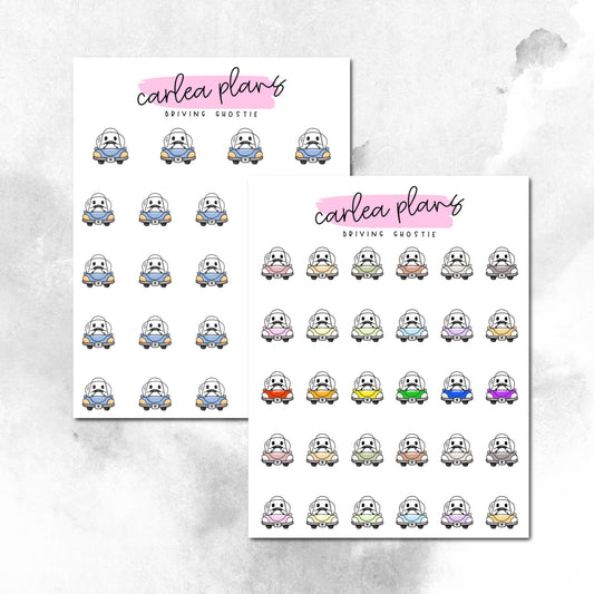 Driving Ghostie Icons
