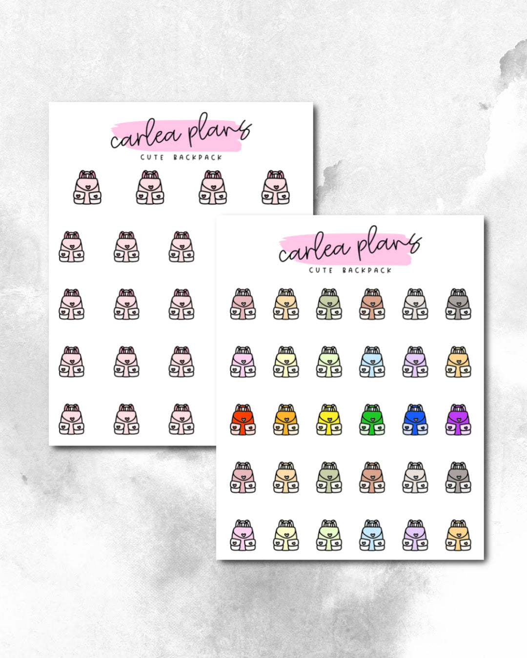 Cute Backpack Icons