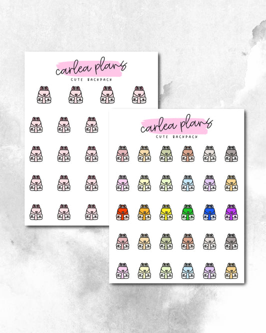 Cute Backpack Icons