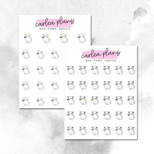 New Years Ghostie Character Icons