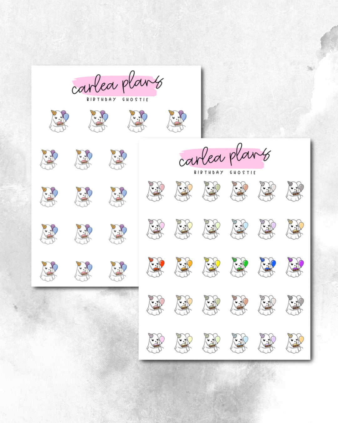 Birthday Ghostie Character Icons