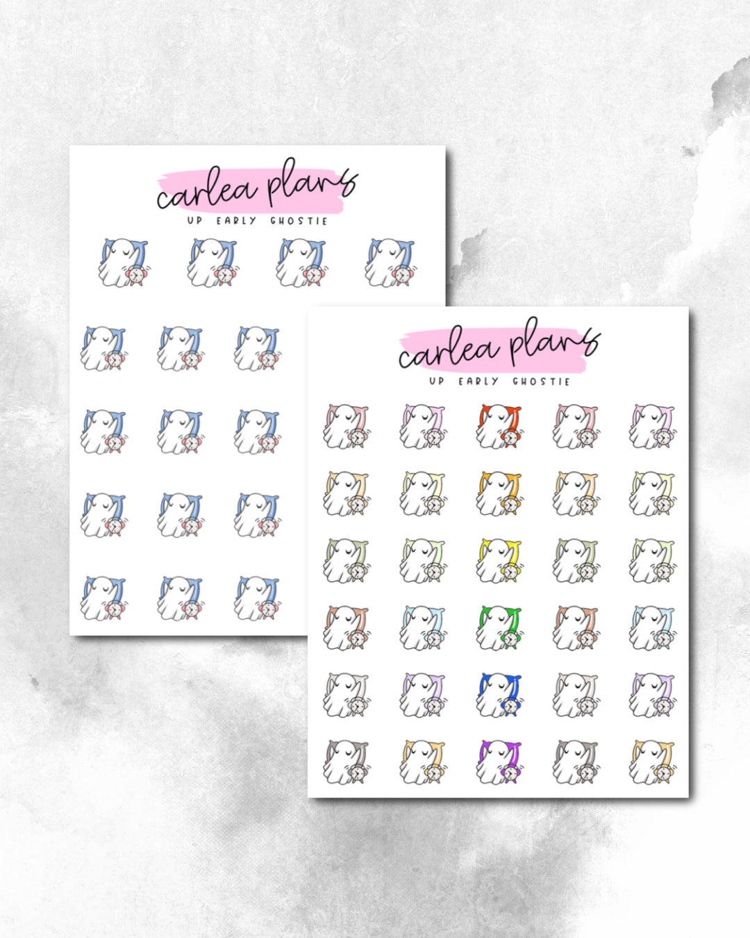 Up Early Ghostie Character Icons