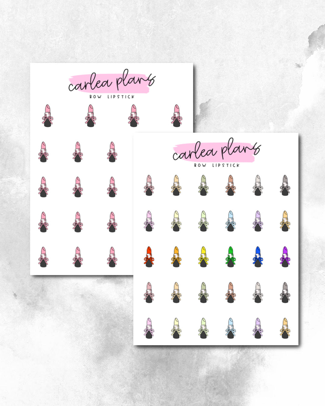 Bow Lipstick Icons