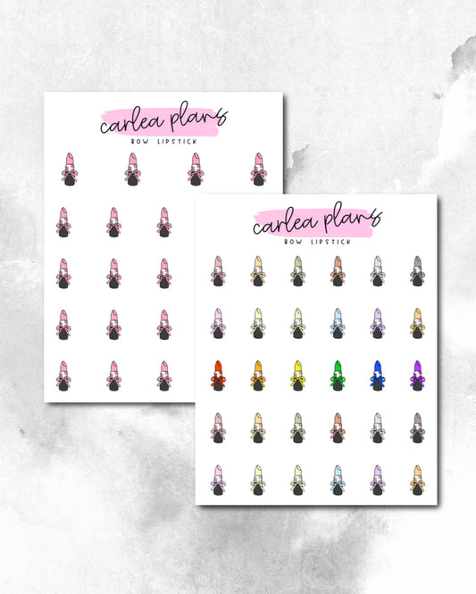 Bow Lipstick Icons