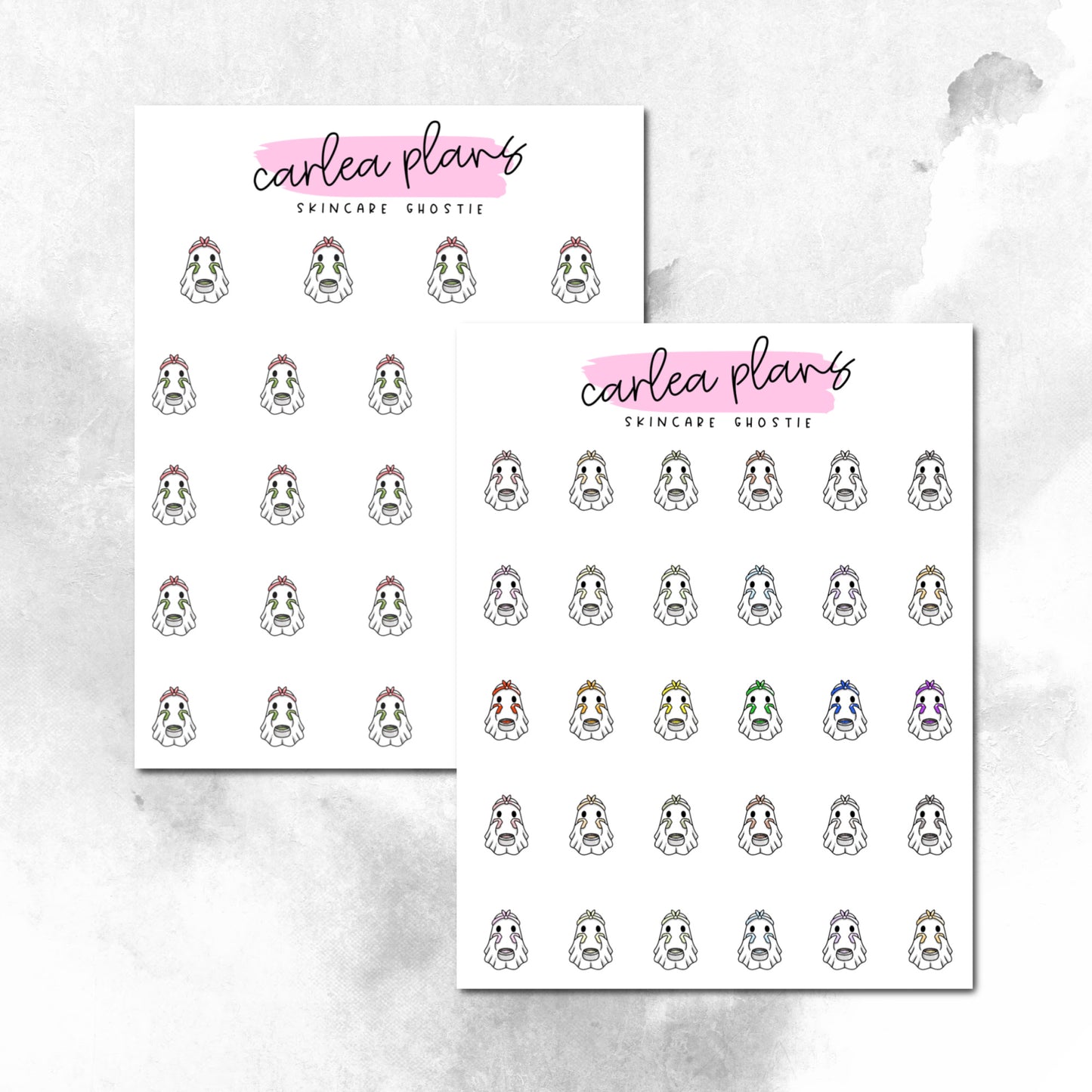 Skincare Ghostie Character Icons