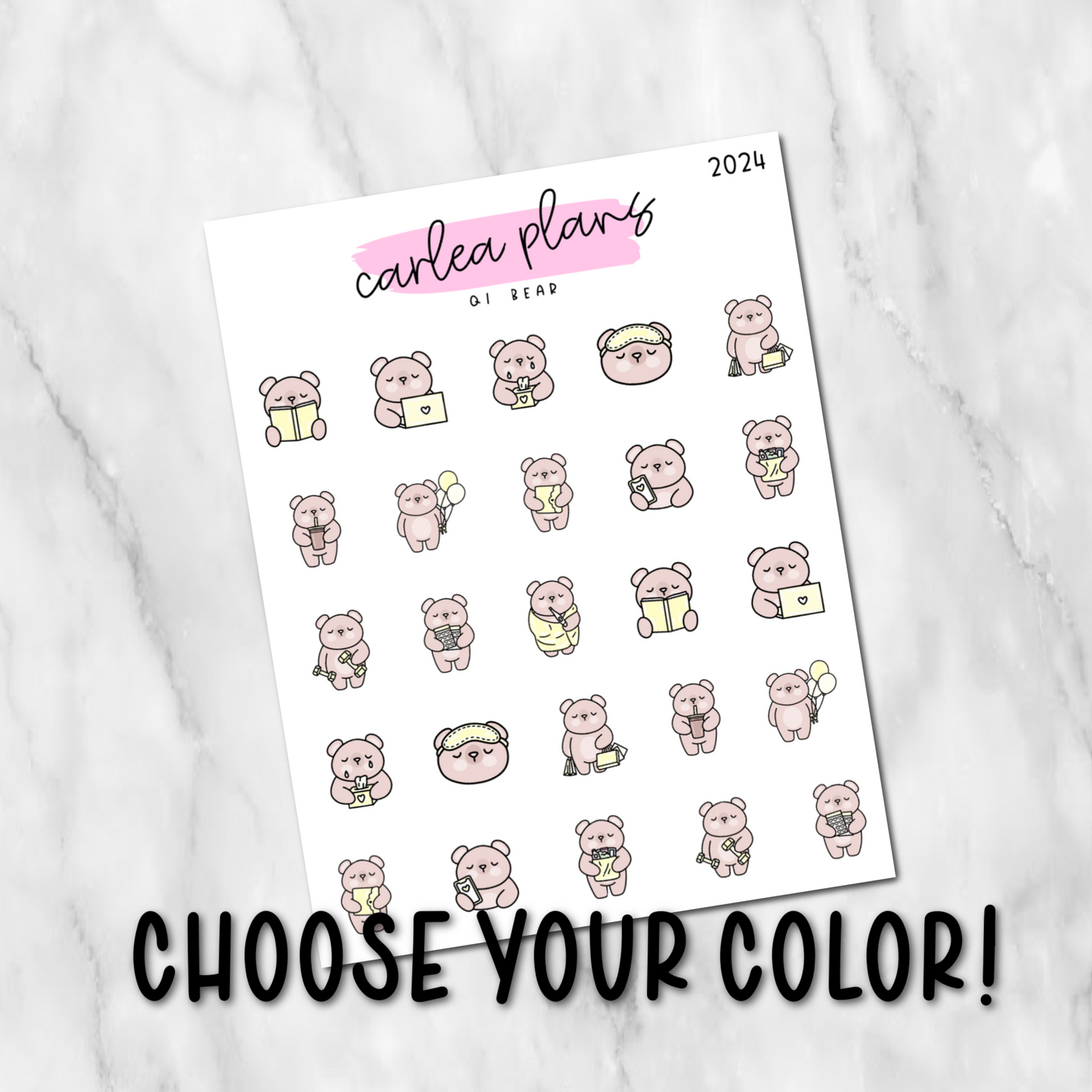 Solid Color Bear Character Best Seller Icons | 2024 | Quarter 1