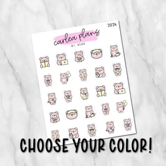 Solid Color Bear Character Best Seller Icons | 2024 | Quarter 1