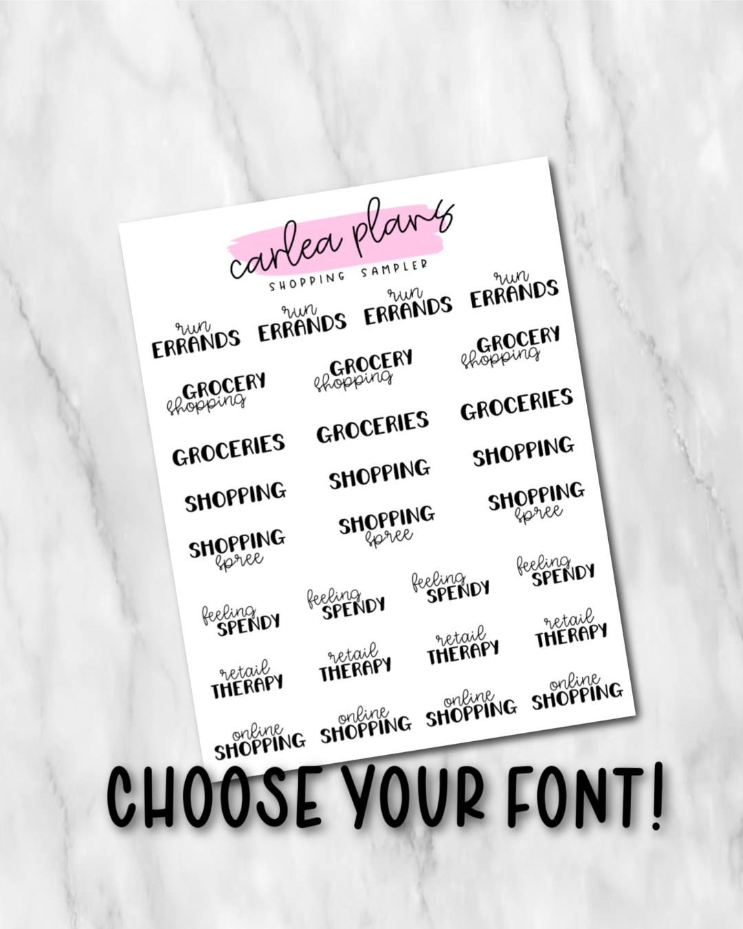 Shopping Sampler Scripts