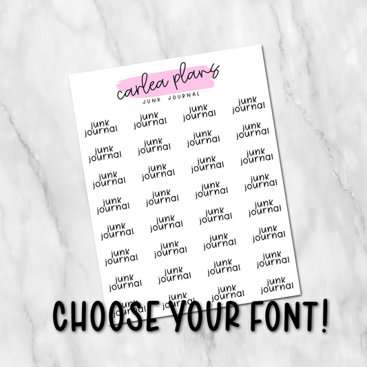 Junk Journal Scripts