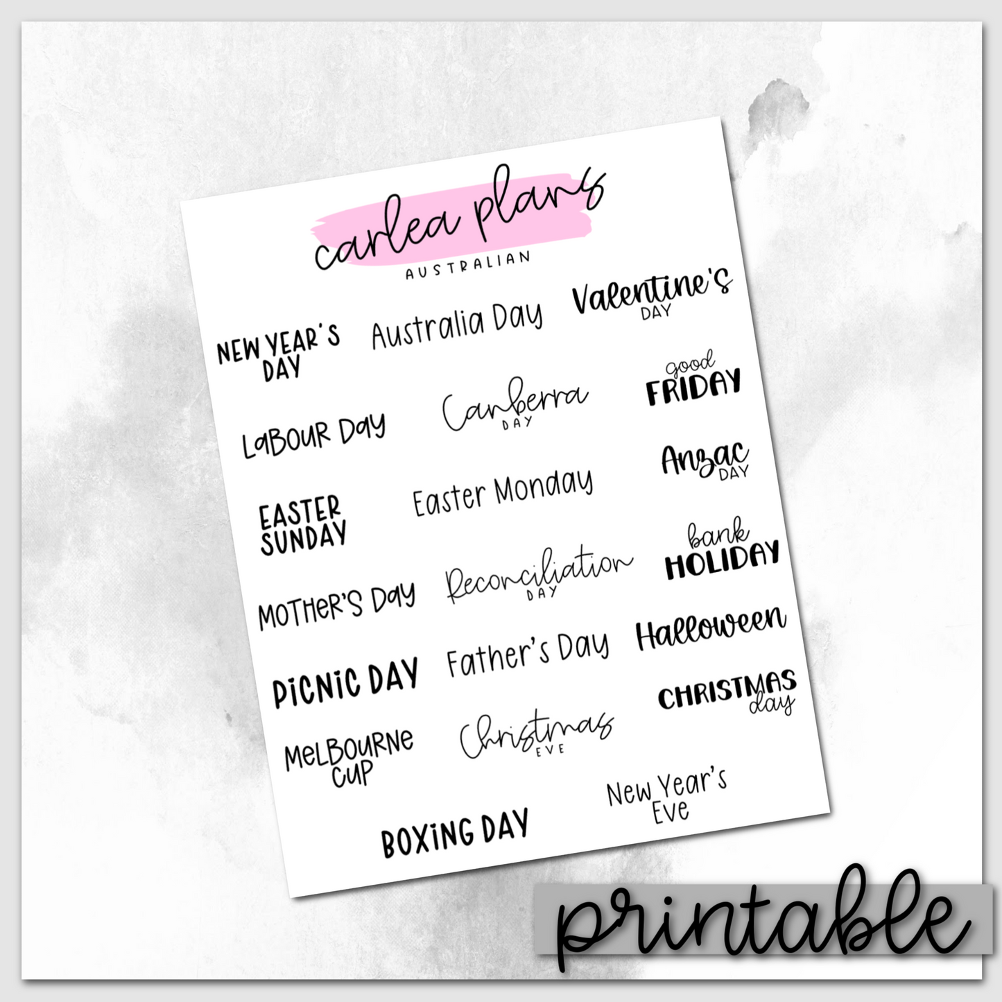 Australian Holiday Scripts | Printable Scripts