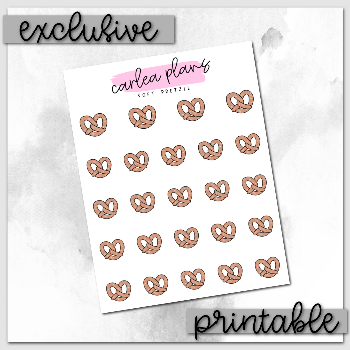 Soft Pretzel Icon | Printable Icons