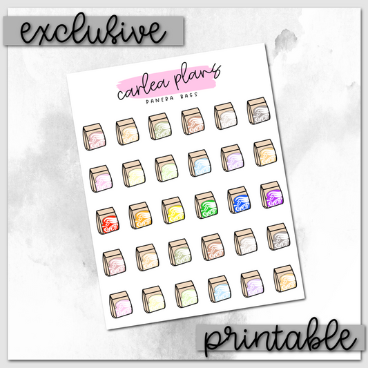 Classic Panera Bag Icons | Printable Icons