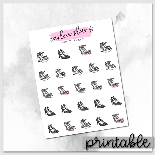 Party Pumps Icons | Printable Icons